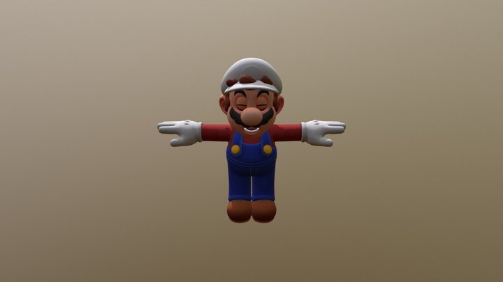 Super Mario Odyssey High Poly Model Mario 3D Model