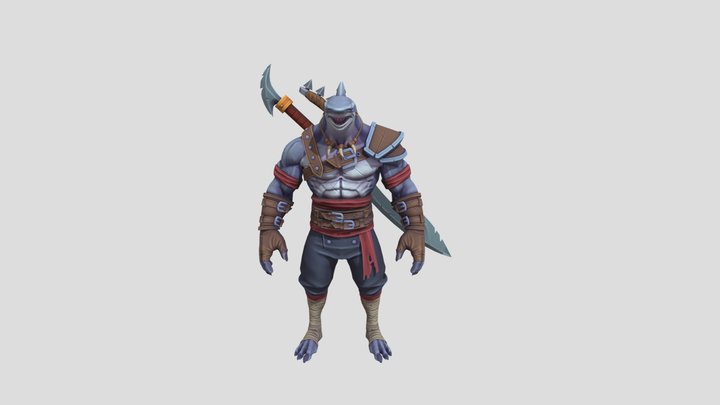 Shark Man D3080395 3D Model