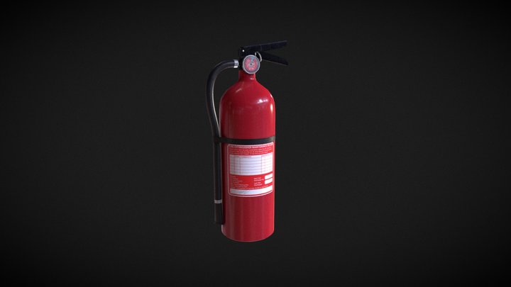 FREE Fire Extinguisher 3D Model