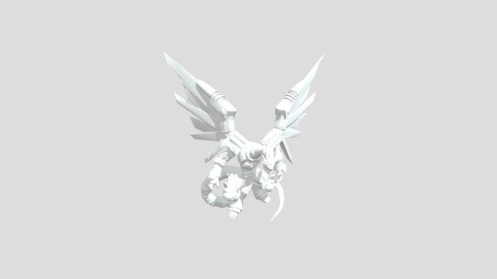 Cyber Dragon Warrior 3D Model