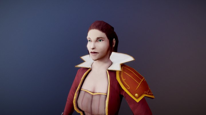 Low Poly Character - Cassandra Oriana 3D Model