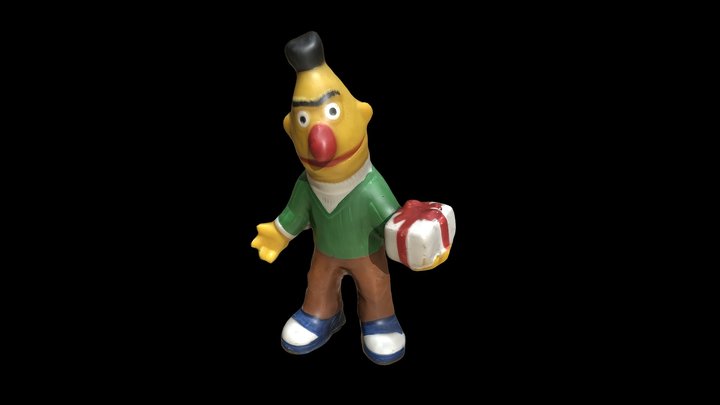 Day 1: 1985 Bert Figure Muppets Sesame Street 3D Model