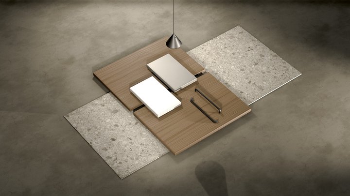 Material Board Example 3D Model