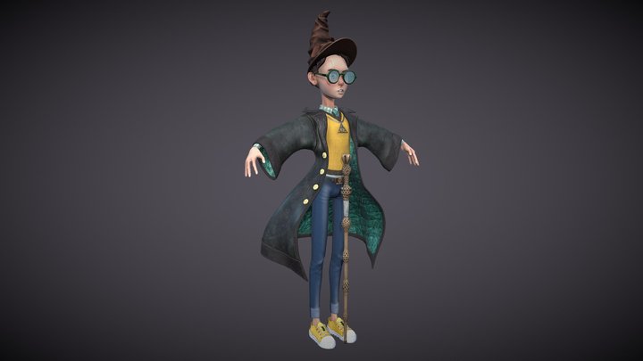 Harry Potter from Slytherin 3D Model