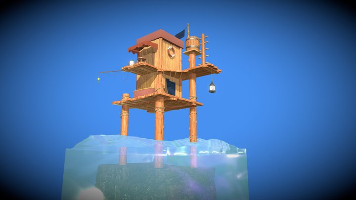 Fishing House 3D Model