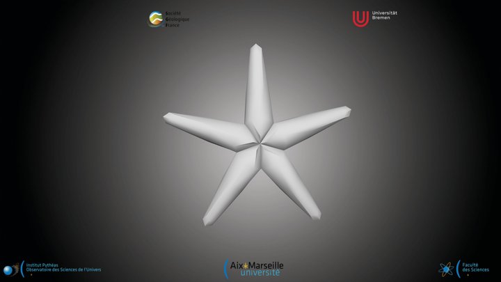 Nannofossile - Discoaster bellus – Kostenloses 3D-Modell STL