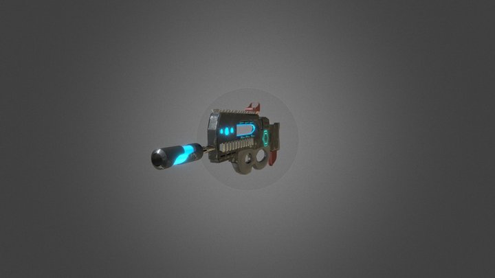 P92 Scifi Assault Rifle(Untriangulated) 3D Model