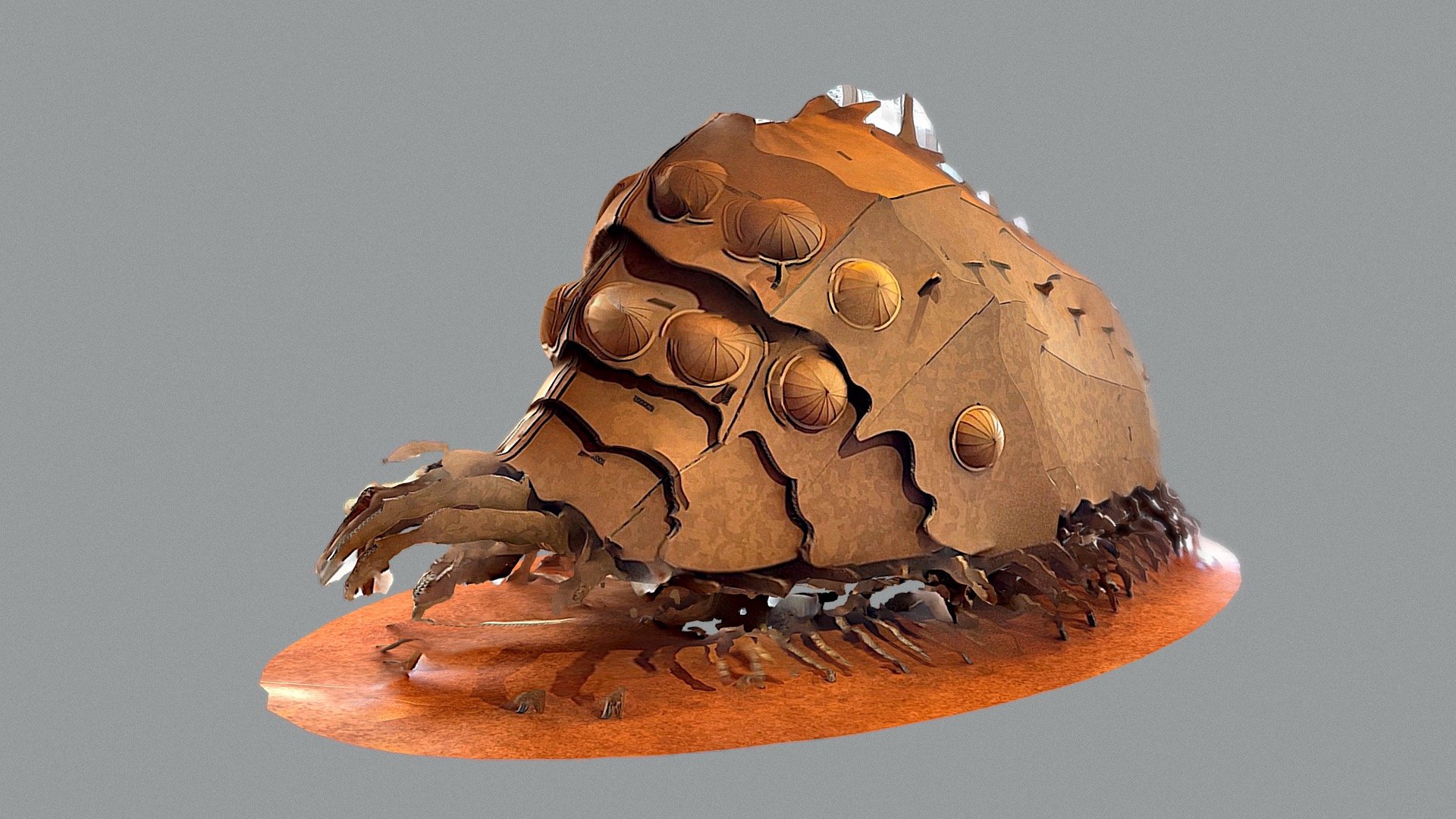 Corrugated cardboard worm