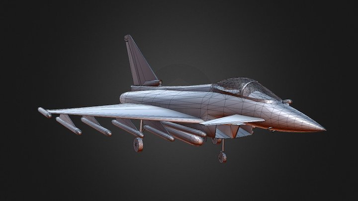 Eurofighter Typhoon Rockets 3D Model