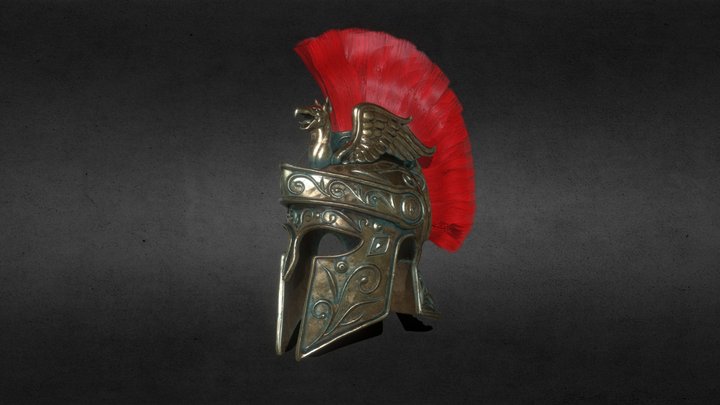 Game ready Warrior's Helmet 3D Model
