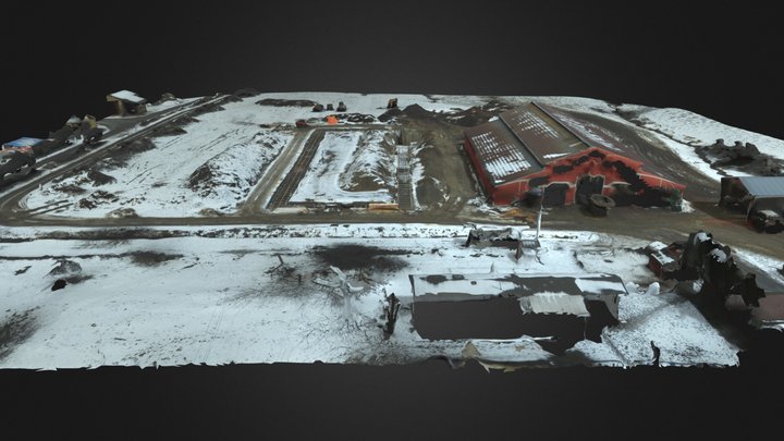 Barn Construction Site - January 10 3D Model