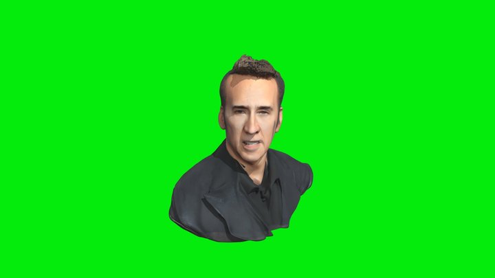 Nicolas Cage 3d model ftu – Modello 3D gratuito STL