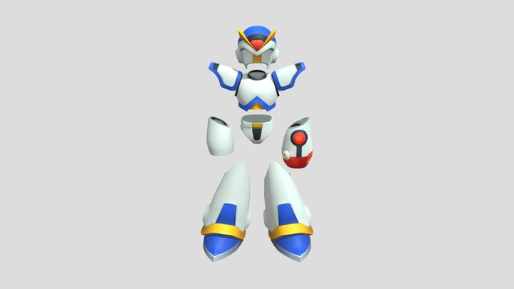Megaman X - Light Armor 3D Model