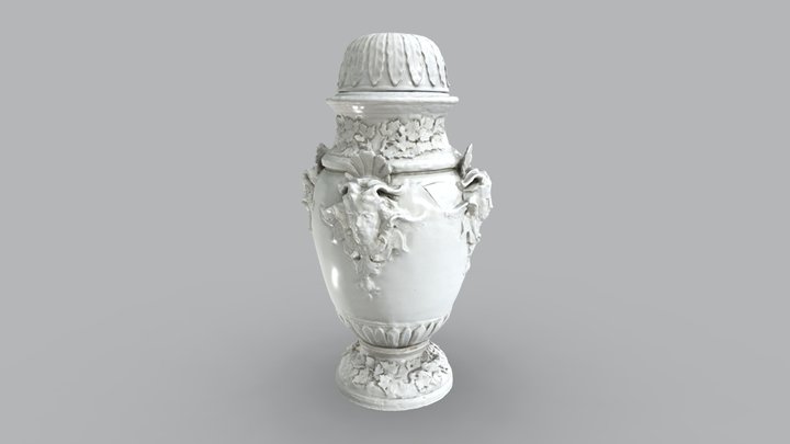 Große Vase mit Reliefauflagen | Experiment 3D 3D Model