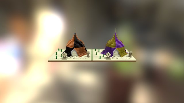 Market Stalls 3D Model