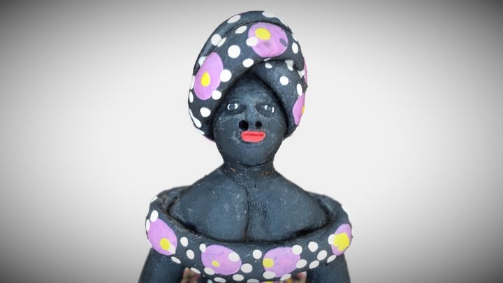 Black Woman 01 3D Model