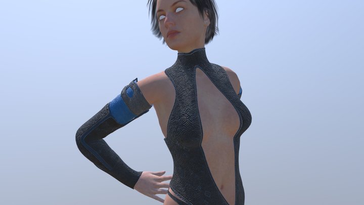 Super Girl (catwalk) 3D Model