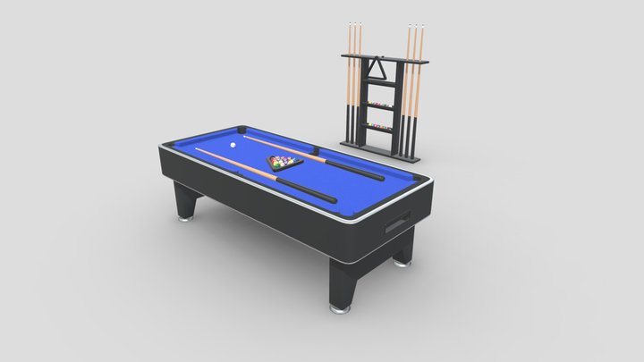 Pool Table Collection 3D Model