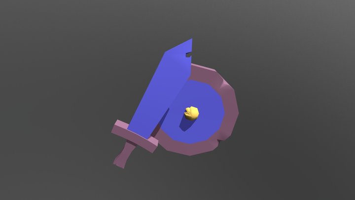 Espada y escudo 3D Model