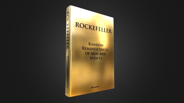 Rockefeller Book - Golden Book 3D Model