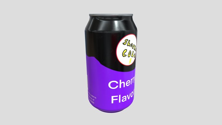 Shocka_Cola_Cherry 3D Model