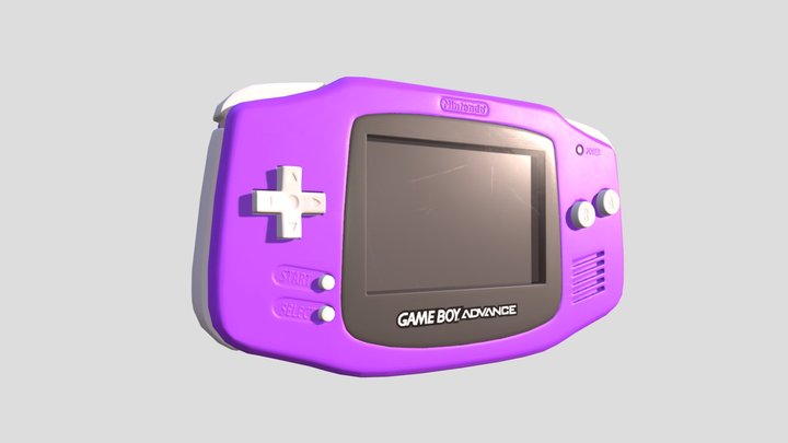 Gameboy Advance SP free 3D model