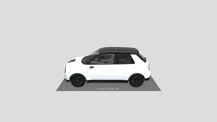 FREE Honda E Detailed Interior 2021 3D Model