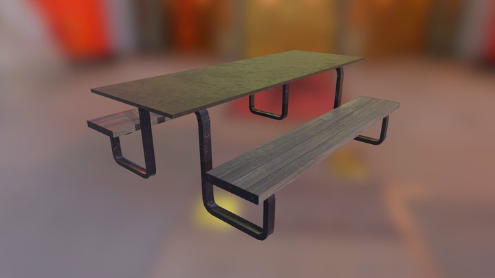 Dirt Outside/Outdoor Table 3D Model