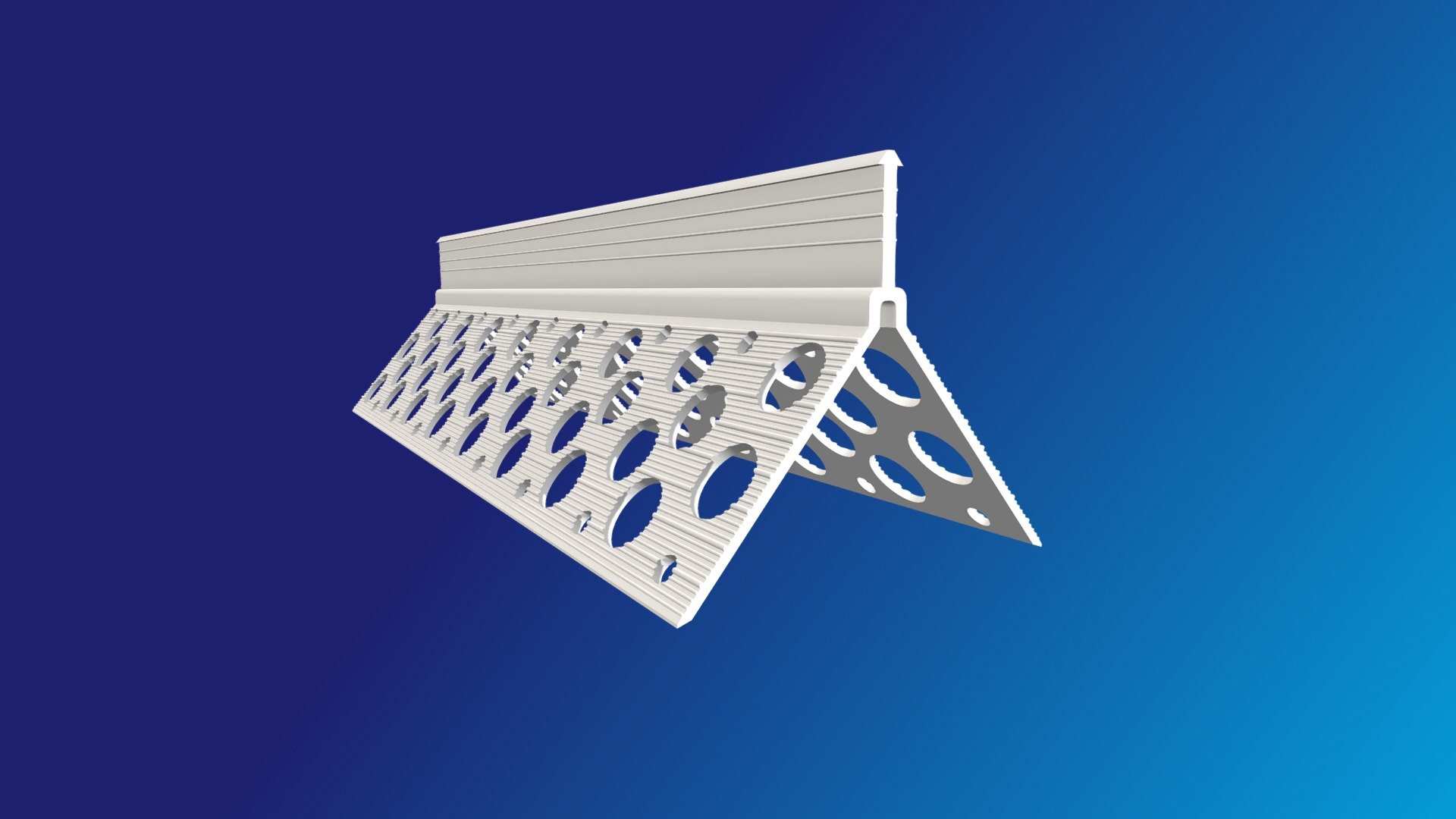 PVC Corner Bead Light Grey Trueline 3D model by Trueline Products