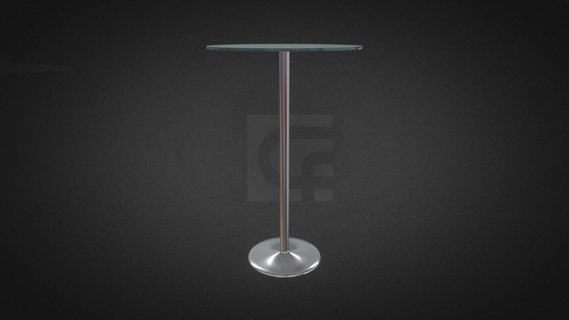 3D model High Glass Table - This is a 3D model of the High Glass Table. The 3D model is about a light fixture on a wall.