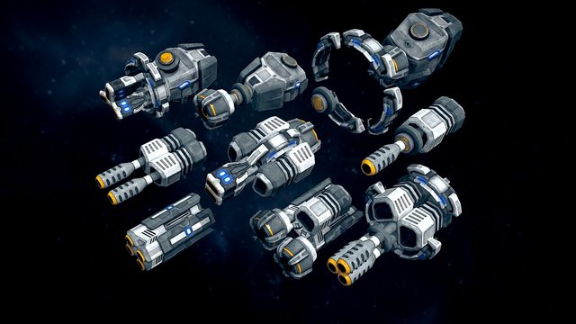 Space Weapon Constructor 3D Model