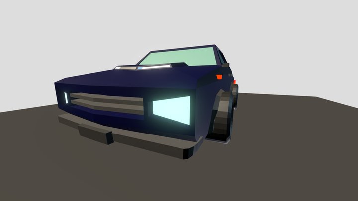 Low Poly Car #2 3D Model