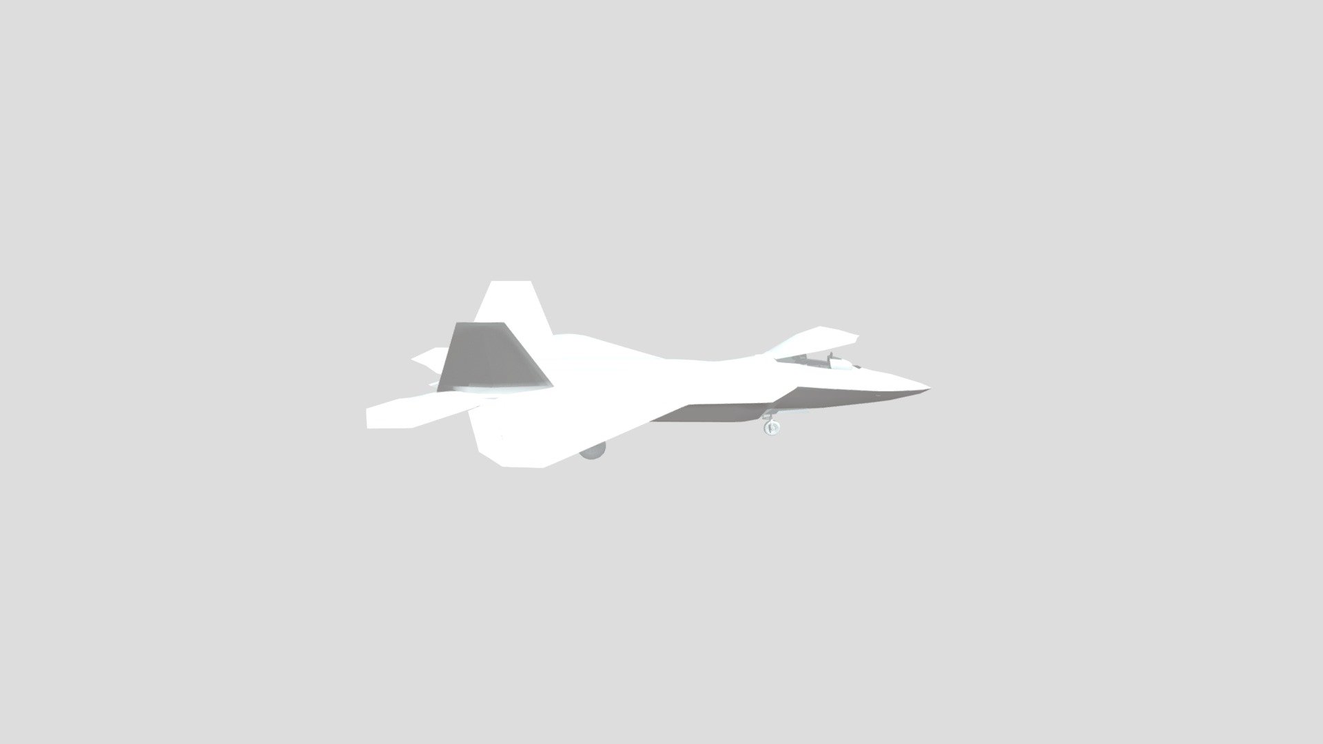Realistic F22 Raptor (Animations) (No Textures) - Download Free 3D ...