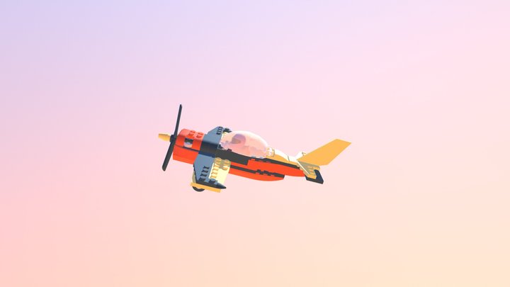 LEGO 60144 Race Plane 3D Model