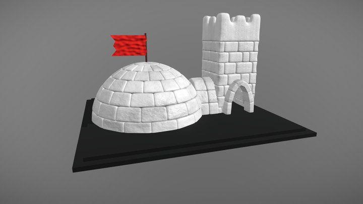 Snow Fort 3D Model