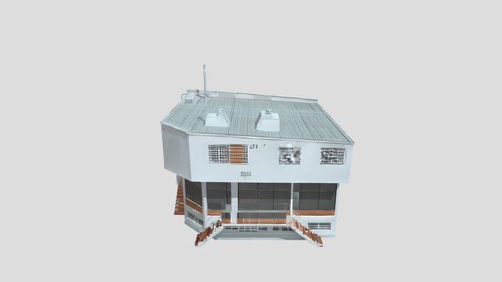 edificio comercial y residencial de esquina – Gratis 3D-model STL