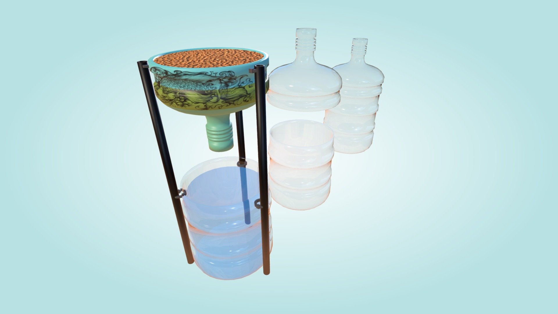Miniponics 001 - 3D model by Chaitanya Krishnan (@chaitanyak) [a32d659 ...