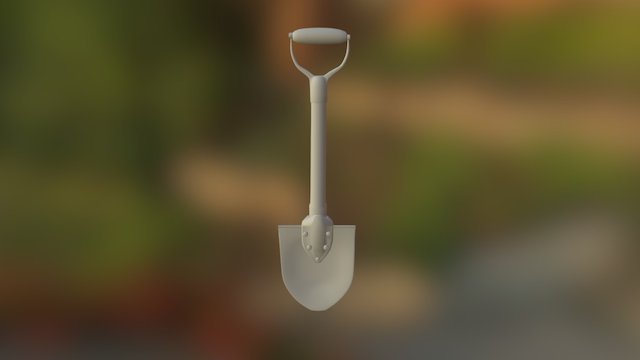 Trench Shovel 3D Model