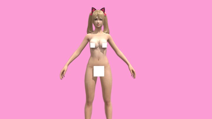 FreeFire Basic Female Body 3D Model 3D Model