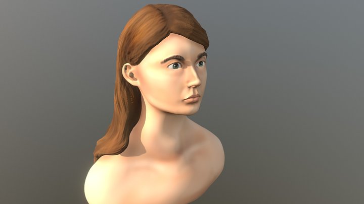 Ashley's Self-Portrait Model 3D Model