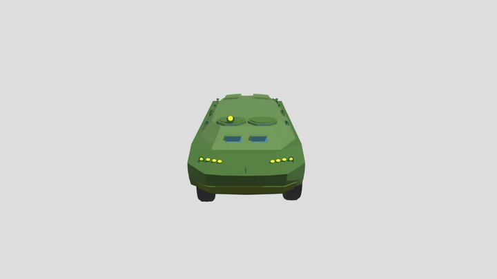 BRDM Lowpoly 3D Model