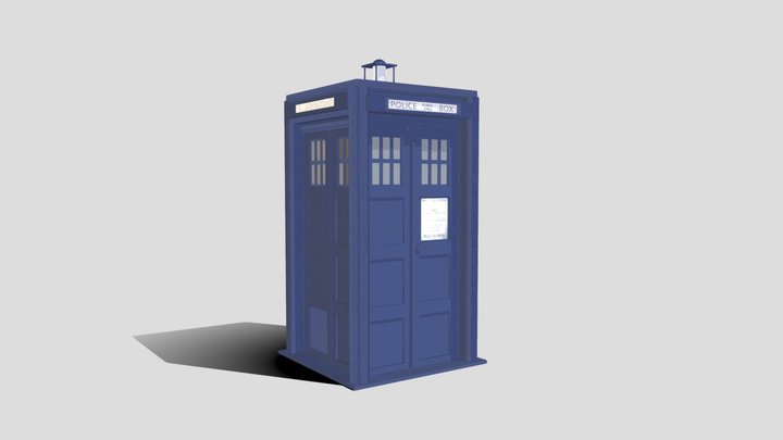 2nd Doctor's TARDIS (Brackaki Altered Box) 3D Model