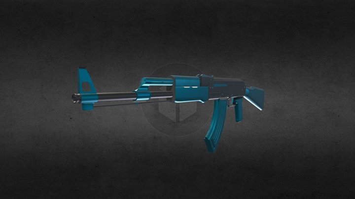 AK 47 remastered 3D Model