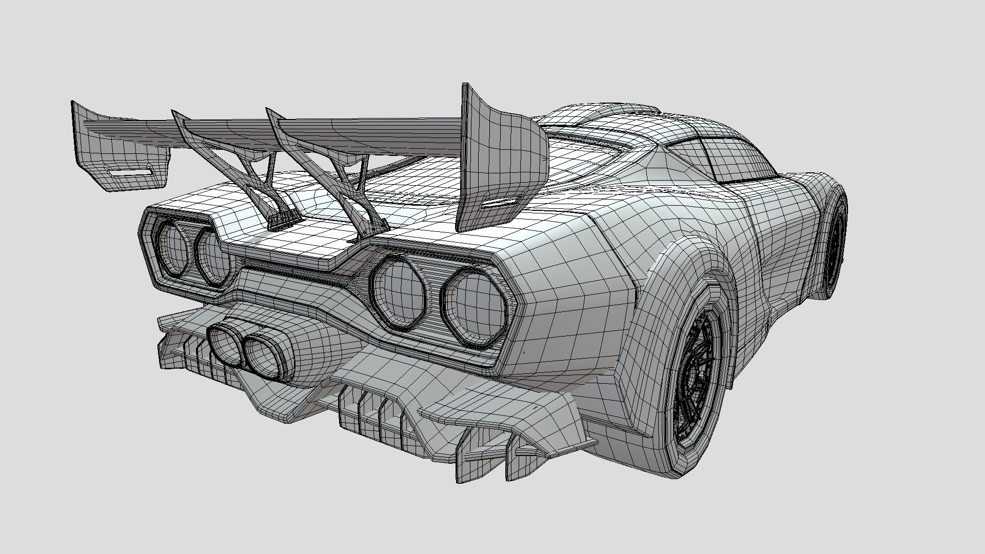 Concept futuristic supercar - 3D model by QX777 [a3312ad] - Sketchfab