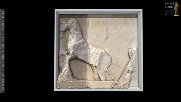 3D rendering of Metope East 14 (Parthenon)