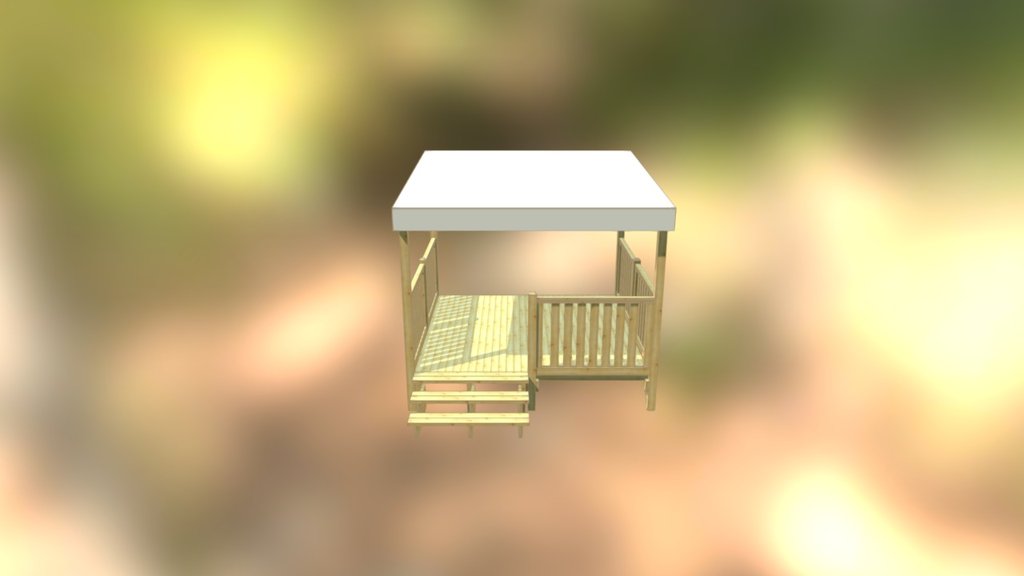 Terrasse couverte 3,00x3,00m