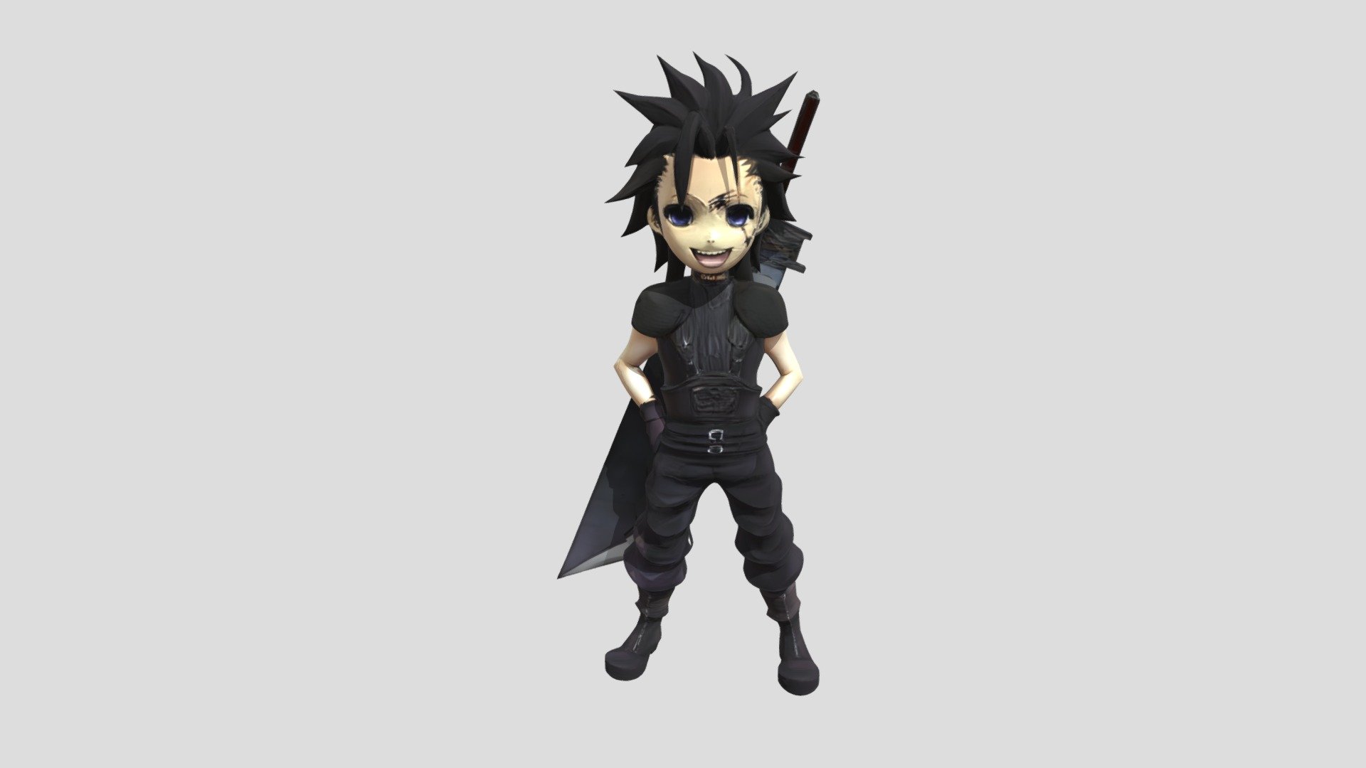 [Chibi] Zack Fair (FF7CC) - Download Free 3D model by IITheDarkness94II ...