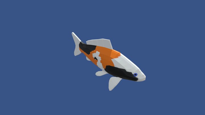 Koi Fish 3D Model