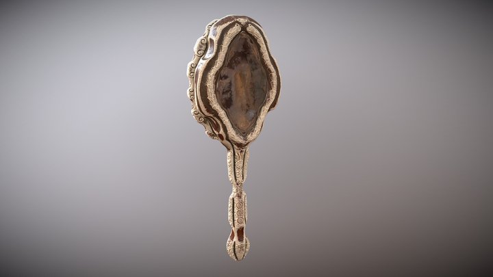 Aristocratic Hand Mirror 3D Model