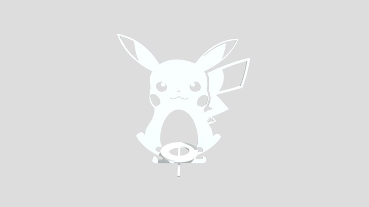 Pikachu Easter Egg Holder – Laser Cut Design 3D Model